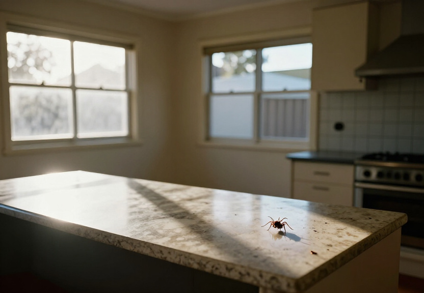 Cockroach infestation in a Castle Hill kitchen before treatment